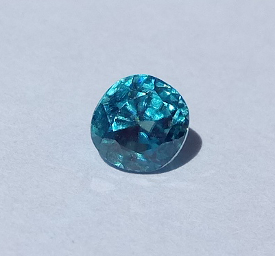 0.97 ct. Oval Natural Blue Zircon